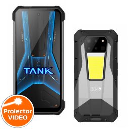 Telefon mobil Unihertz Tank 3 Pro, 5G, Proiector video 100 Lumeni, 32GB RAM (16GB + 16GB extensibili), 512GB ROM, 6.79 FHD+ 120Hz, Camera 200mpx, Night Vision, Android 14, Dimensity 8200, 23800mAh