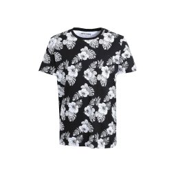 JACK & JONES T-Shirt Jjguru Aop Tee Ss O-Neck 12249188 C-N10 black