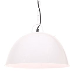 Lustra industriala vintage, 25 W, alb, rotund, 41 cm E27 GartenMobel Dekor
