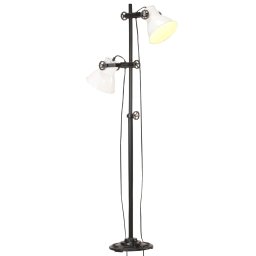 Lampa de podea cu 2 abajururi, alb, fonta, E27 GartenMobel Dekor