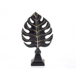 Statueta "Leaf " Black din rasina ComfortTravel Luggage