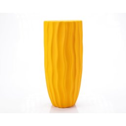 Vaza decorativa "Waves" galben ComfortTravel Luggage