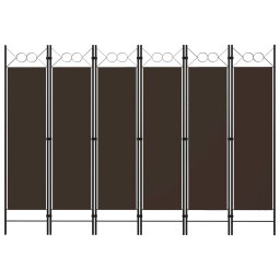 Paravan de camera cu 6 panouri, maro, 240 x 180 cm GartenMobel Dekor