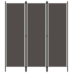 Paravan de camera cu 3 panouri, antracit, 150 x 180 cm GartenMobel Dekor