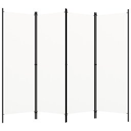 Paravan de camera cu 4 panouri, alb crem, 200 x 180 cm GartenMobel Dekor