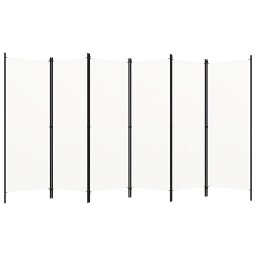 Paravan camera cu 6 panouri, alb crem, 300 x 180 cm GartenMobel Dekor