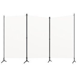 Paravan de camera cu 3 panouri, crem, 260 x 180 cm, textil GartenMobel Dekor