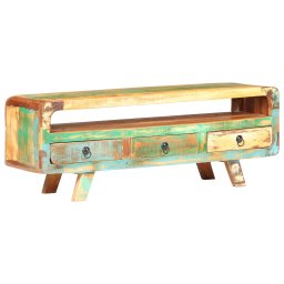 Comoda TV, 117 x 30 x 41 cm, lemn masiv reciclat GartenMobel Dekor