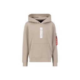 ALPHA INDUSTRIES Bluză de molton nisipiu / alb