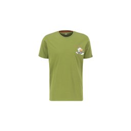 ALPHA INDUSTRIES Tricou verde / alb
