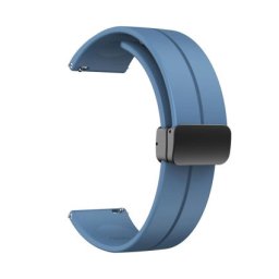 Curea bleu, inchidere magnetica pentru smartwatch 20mm