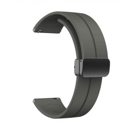 Curea gri închis, inchidere magnetica pentru smartwatch 22mm