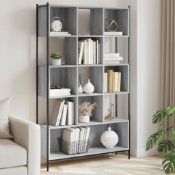 Biblioteca, gri sonoma, 102x28x172 cm, lemn prelucrat GartenMobel Dekor