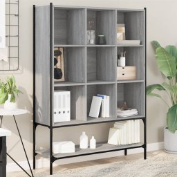 Biblioteca, gri sonoma, 102x30x141,5 cm, lemn prelucrat GartenMobel Dekor