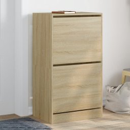 Pantofar cu 2 sertare rabatabile, stejar sonoma, 60x42x108 cm GartenMobel Dekor