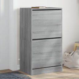 Pantofar cu 2 sertare rabatabile, gri sonoma, 60x42x108 cm GartenMobel Dekor