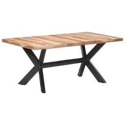 Masa de bucatarie, 180x90x75 cm, lemn masiv cu finisaj miere GartenMobel Dekor