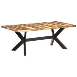 Masa bucatarie, 200x100x75 cm, lemn masiv cu finisaj miere GartenMobel Dekor
