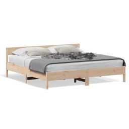 Cadru de pat cu tablie, 180x200 cm, lemn masiv de pin GartenMobel Dekor