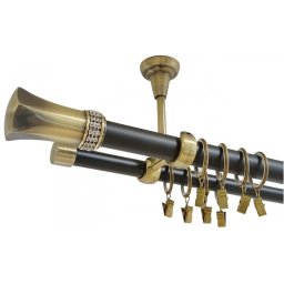 Galerie tavan PLUTON CRYSTAL - 25/19 - negru/aur antic