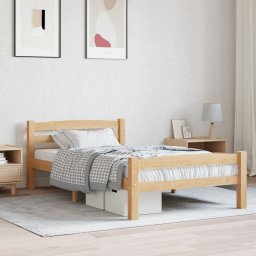 Cadru de pat, 100x200 cm, lemn masiv de pin GartenMobel Dekor