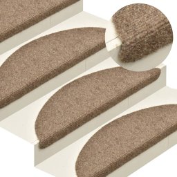 Covorase scari autoadezive 15 buc crem 65x21x4 cm stil punch GartenMobel Dekor