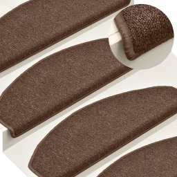 Covorase pentru trepte scara, 15 buc., maro, 65x24x4 cm GartenMobel Dekor