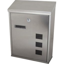 Cutie Postala Inox Cu Capac 260x335x90 mm , 2 chei, Evotools 674760