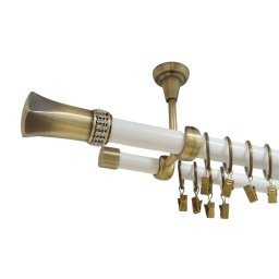 Galerie tavan PLUTON CRYSTAL - 25/19 - alb/aur antic