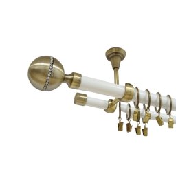 Galerie tavan KALISTO CRYSTAL - 25/19 - alb/aur antic