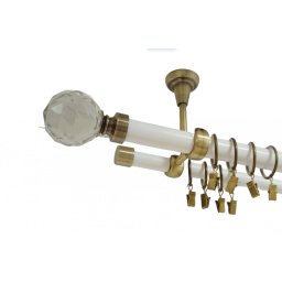 Galerie tavan KULA CRYSTAL - 25/19 - alb/aur antic