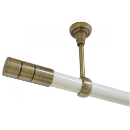 Galerie tavan fara inele CYLINDRU /25 - alb/aur antic