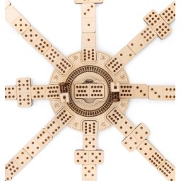Puzzle 3D, Set de jocuri: Trenul mexican Domino, EWA, Lemn, 232 Piese