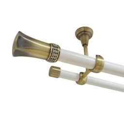 Galerie tavan fara inele PLUTON CRYSTAL - 25/19 - alb/aur antic