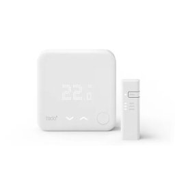 Pachet termostat inteligent Tado - Smart Thermostat V3+ cu Internet Bridge, Alb/Gri