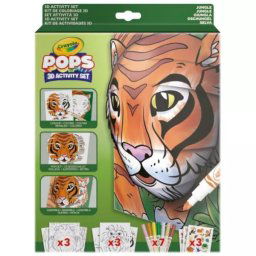 Crayola POPs cărți de colorat 3D- junglă