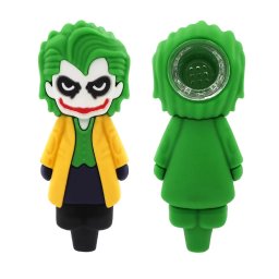 Urban Crew Pipa silicon/sticla Joker Clown Villain galben 11cm
