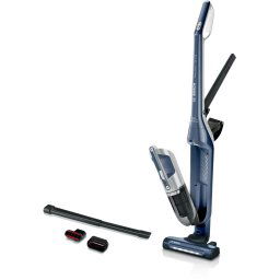 Aspirator cu acumulatori Bosch BCH3K2851, Serie 4, multifunctional 2in1, Tehnologia litiu-ion de la Bosch, Filtru lavabil, Perie AllFloor Power cu LED-uri, Royal blue metallic