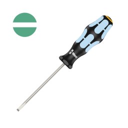 surubelnita dreapta INOX 0,8 4 4 100 98 mm WERA 3335 cu varf Lasertip si maner Kraftform Plus antirostogolire 05032003001