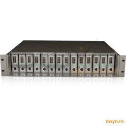 Carcasa rack TP-Link TL-MC1400, 14-sloturi media convertor fara management, rack 19-inch, suport sursa de alimentare redunda