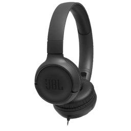 Casti audio On-ear JBL Tune 500, Pure Bass Sound, Hands-free Call, Negru
