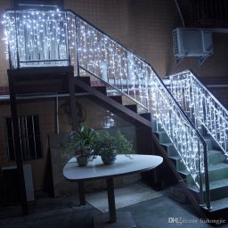 Instalatie de Craciun Tip Perdea 6 m x 1 m, 264 LED ALB RECE