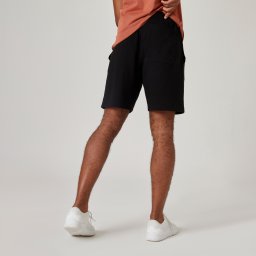 Pantalon scurt Regular 500 Fitness Essentials Negru Bărbaţi
