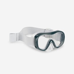 Mască snorkeling 100 Gri perlă Copii