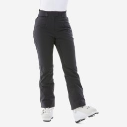 Pantalon schi 900 călduros și foarte respirant negru damă