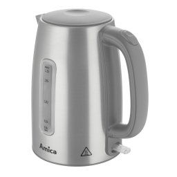 Fierbator 1191119, Fierbator, 1.7l , 2200 W, Gri, Otel inoxidabil, indicator de nivel al apei, 24 luni