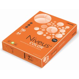 Carton colorat A4 portocaliu intens 160G 250/top OR43 NIVEUS