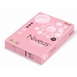 Carton colorat A4 imprimanta roz pal 160G 250/top PI25 NIVEUS