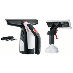 Aparate de curatat cu abur GlassVAC, 3.6V Li-Ion, Usb Charge, 30 Min, 0.1 L, cap de aspirare mare, aplicator, Negru/Gri