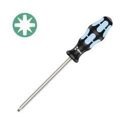 surubelnita Pozidriv INOX PZ1 4,5 80 98 mm WERA 3355 cu varf Lasertip si maner Kraftform Plus antirostogolire 05032031001